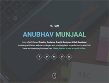 Tablet Screenshot of anubhavmunjaal.com